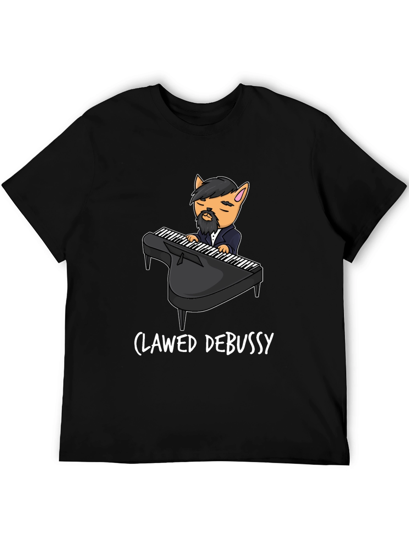Black Clawed Debussy Graphic Tee view 5