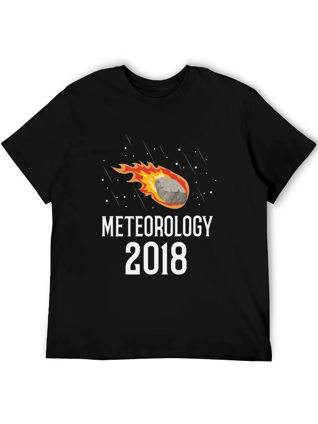 Black Meteorology 2018 Graphic Tee - Black Cotton T-Shirt view 5