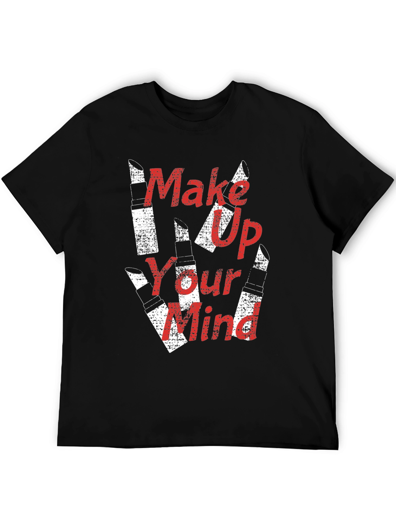 Black Make Up Your Mind Graphic Tee view 5