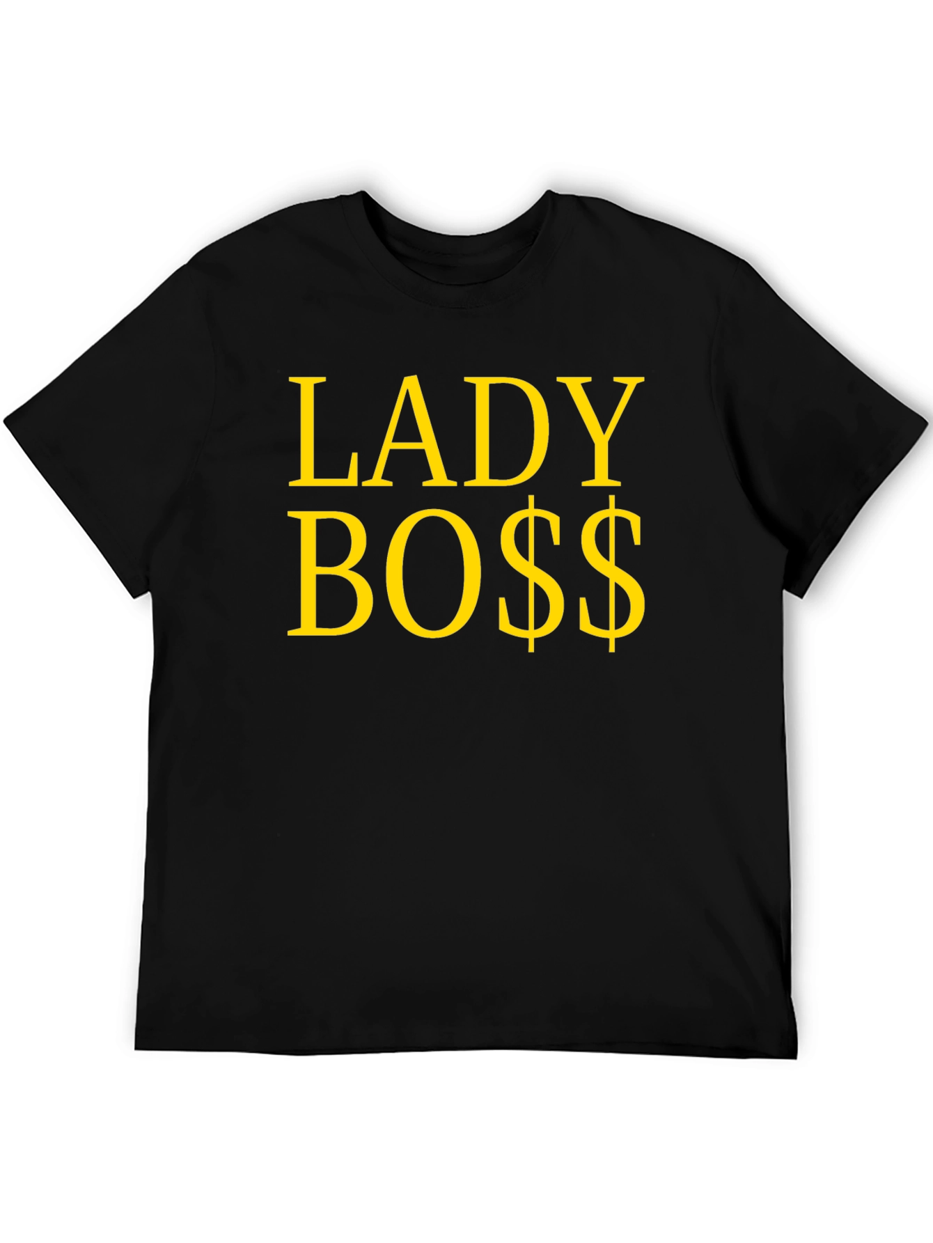 Lady Boss Graphic T-Shirt - Black Cotton Tee - 5