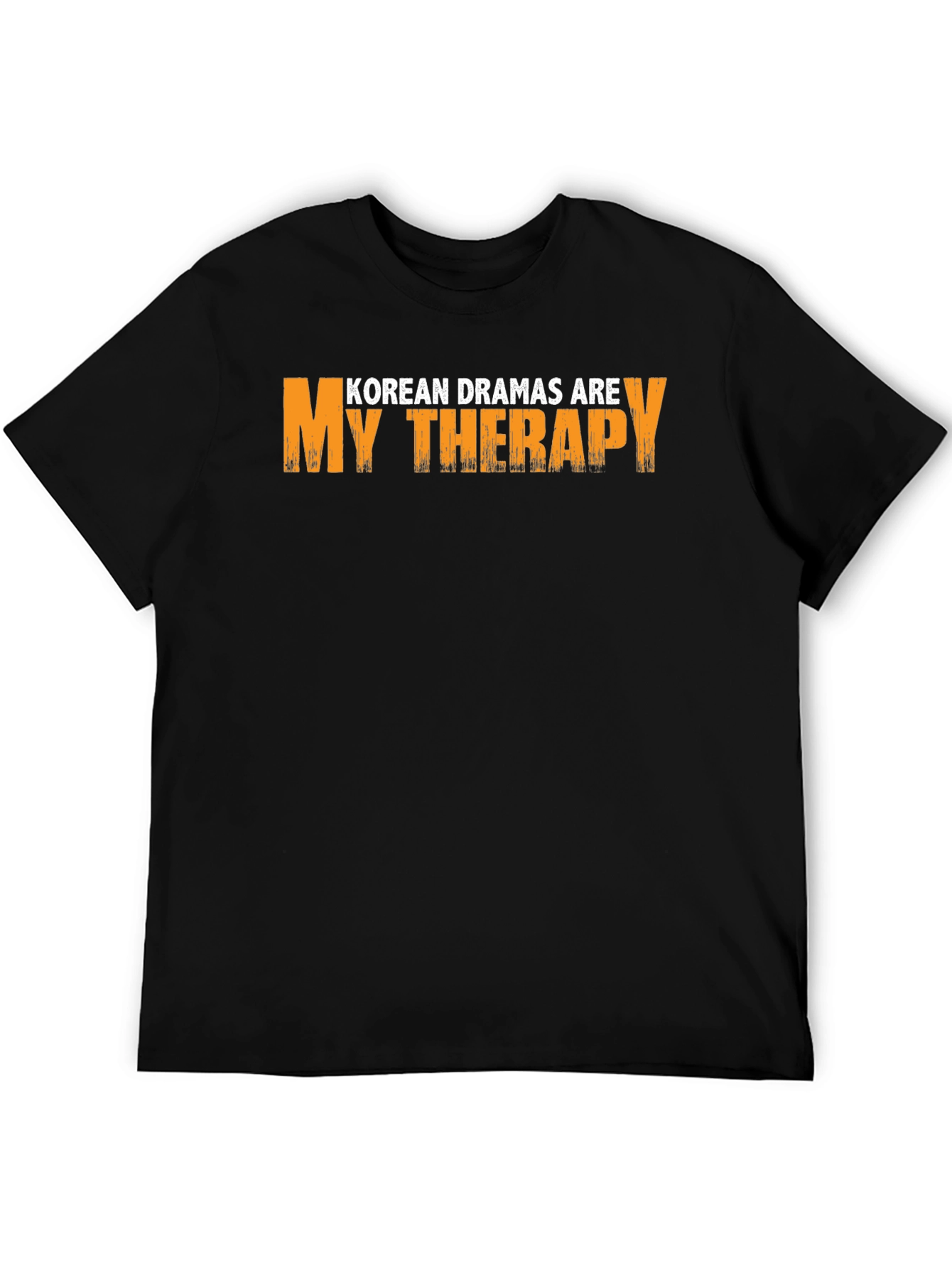 Black Korean Dramas Are My Therapy Graphic T-Shirt view 5
