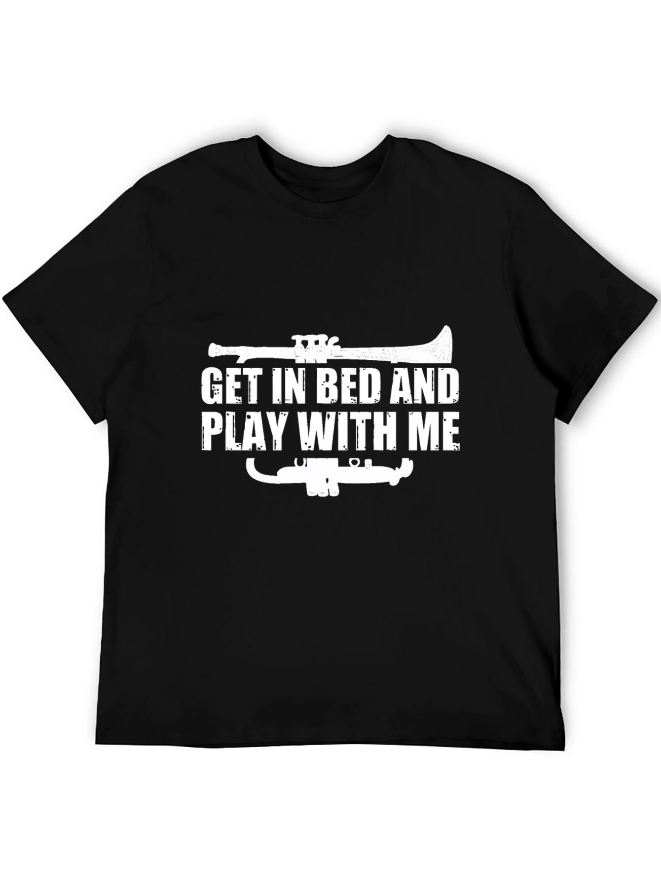 Black Get in Bed Play With Me T-Shirt view 5