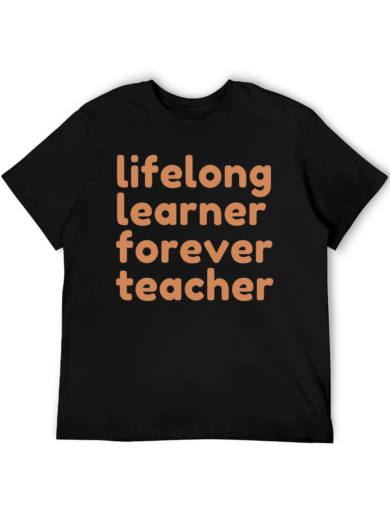 Black Lifelong Learner Forever Teacher Graphic Tee view 5