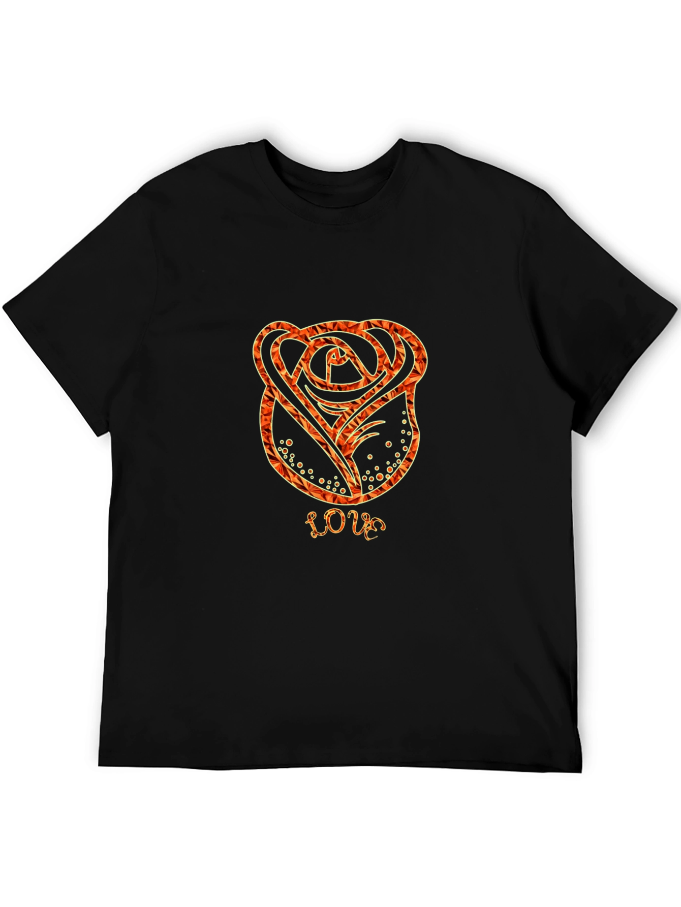 Black Rose Love T-Shirt - Stylish Graphic Tee view 5