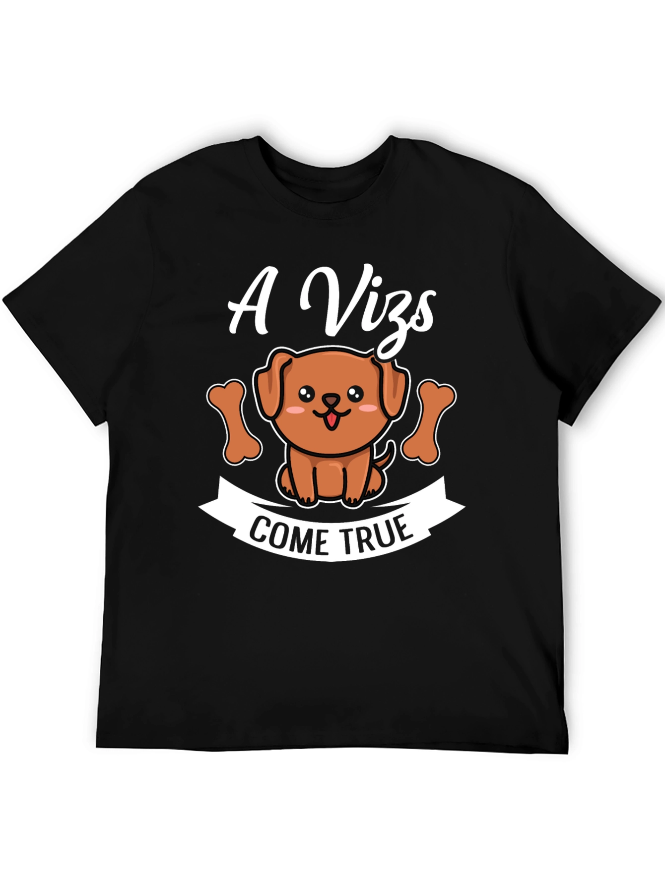 Black A Vizsla Dreams Come True T-Shirt view 5