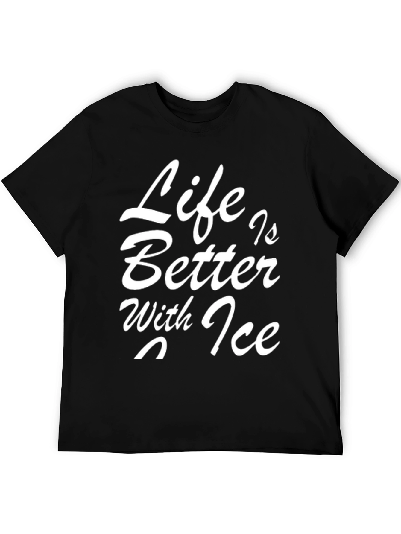 Black Life is Better with Ice Black T-Shirt view 5