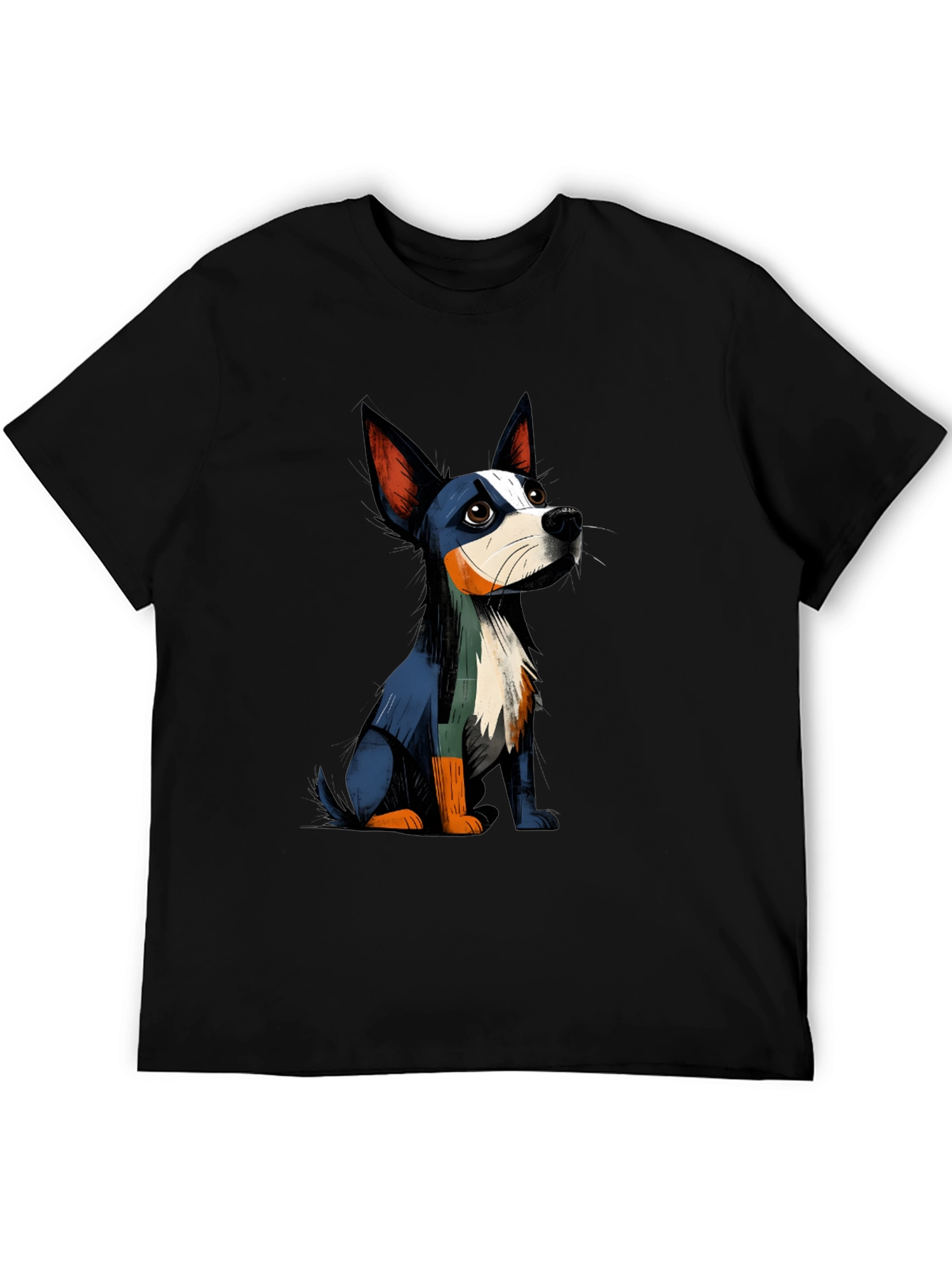 Black Dog Graphic Tee - Men's Black T-Shirt view 5