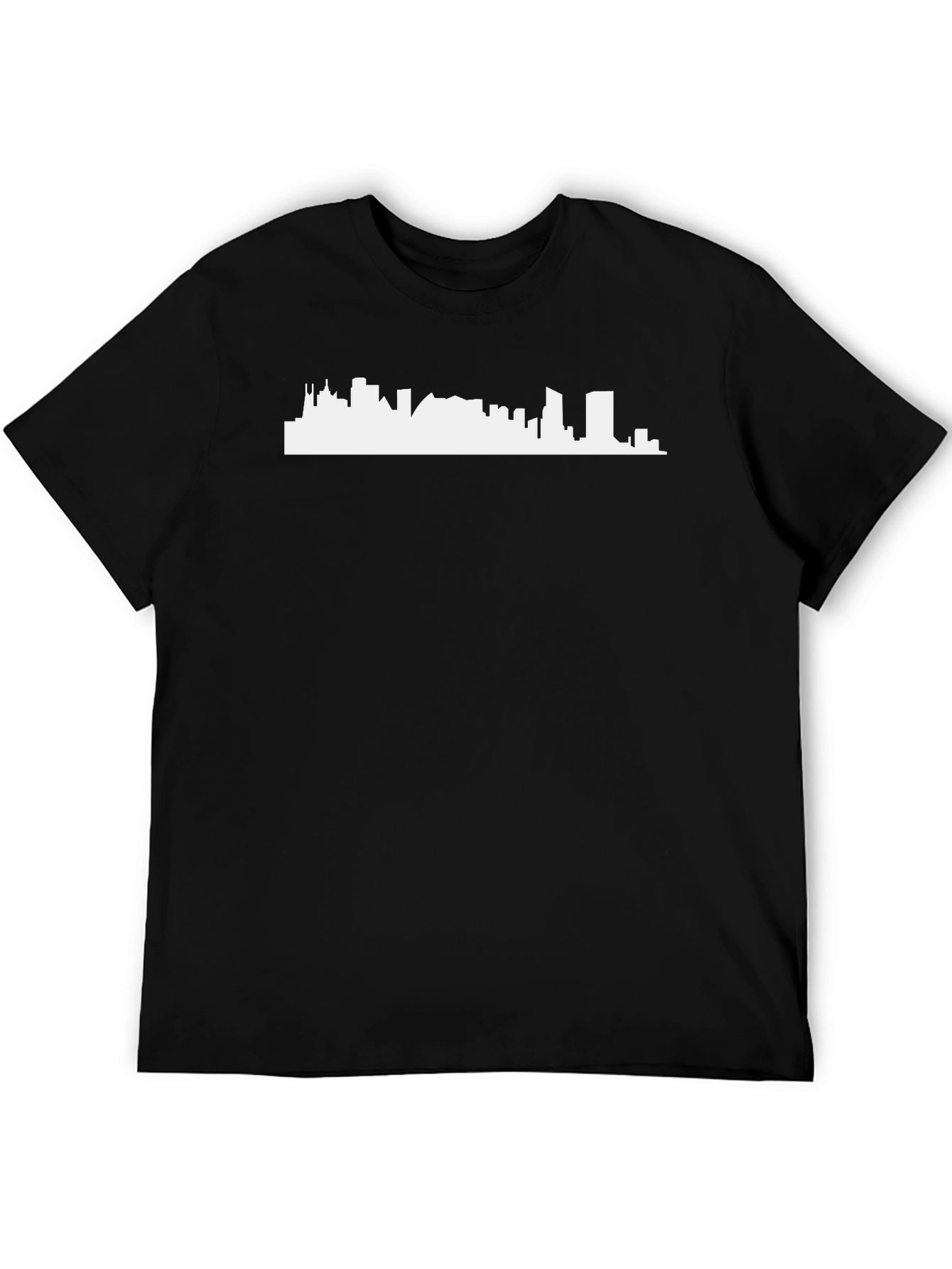 Black City Skyline Graphic T-Shirt view 5