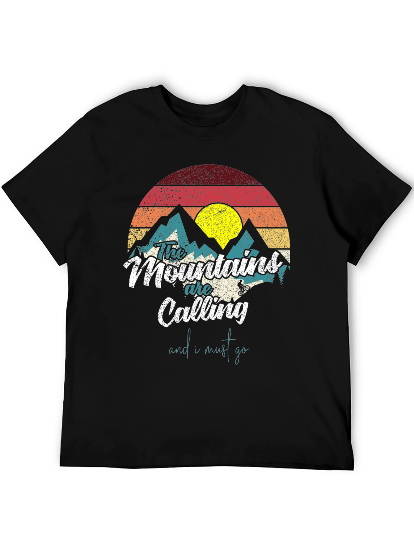 Black Mountains Are Calling T-Shirt - Nature Adventure Tee view 5
