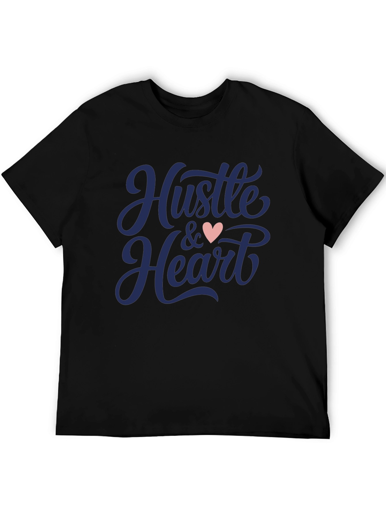 Black Hustle & Heart Graphic Tee view 5