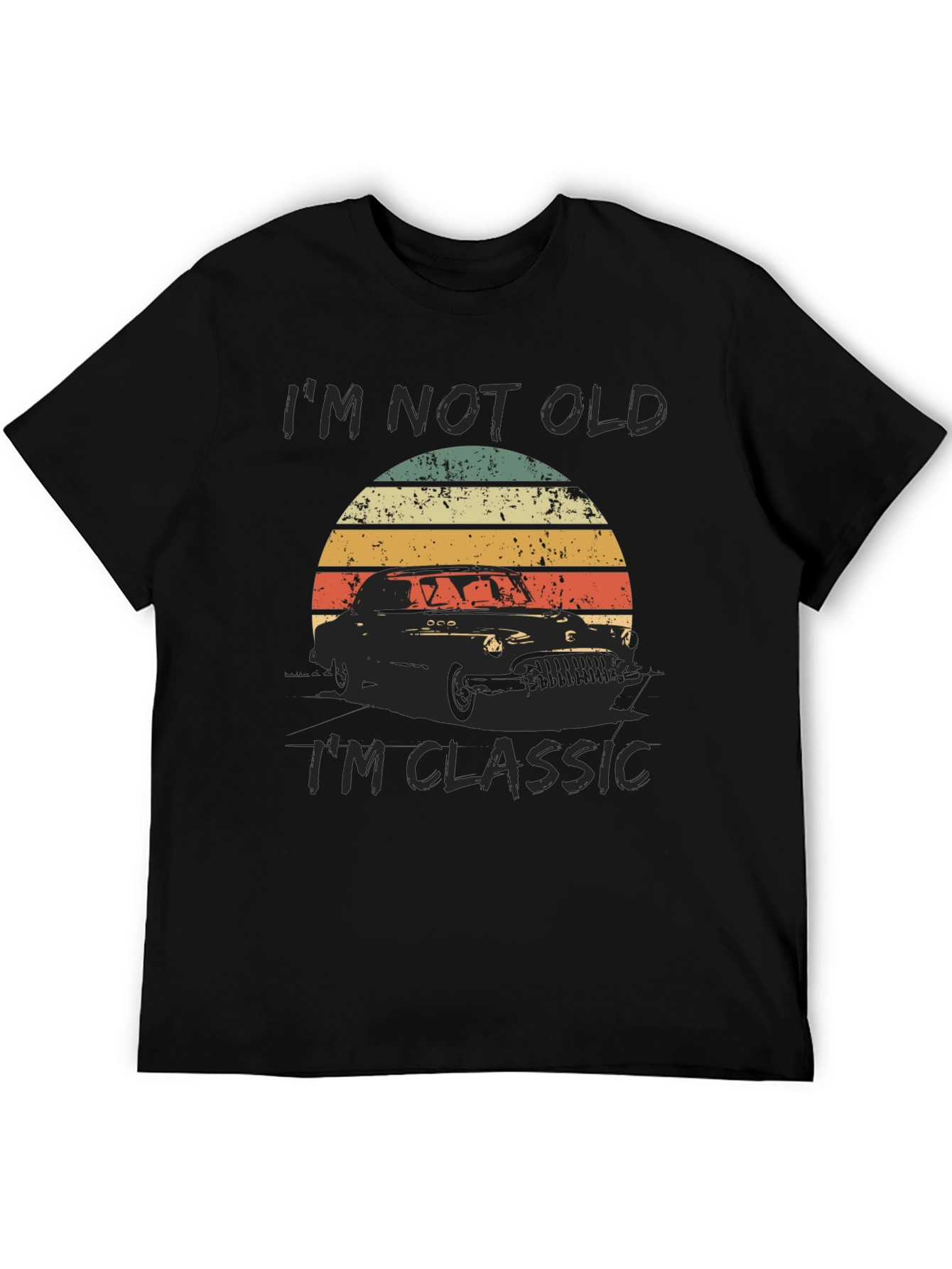 Black I'm Not Old, I'm Classic Car T-Shirt view 5