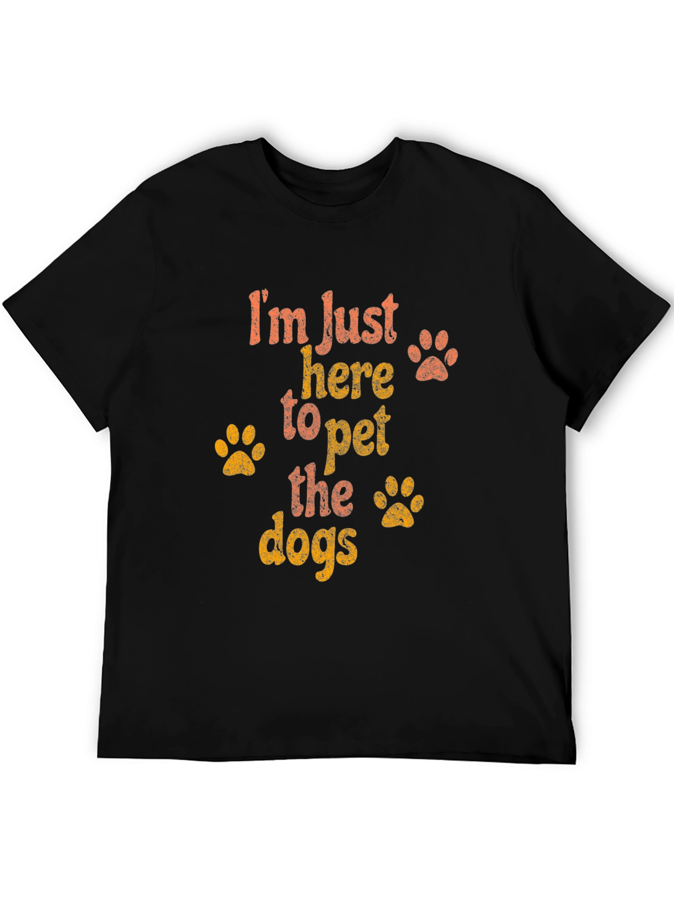 Black Pet the Dogs Graphic T-Shirt view 5