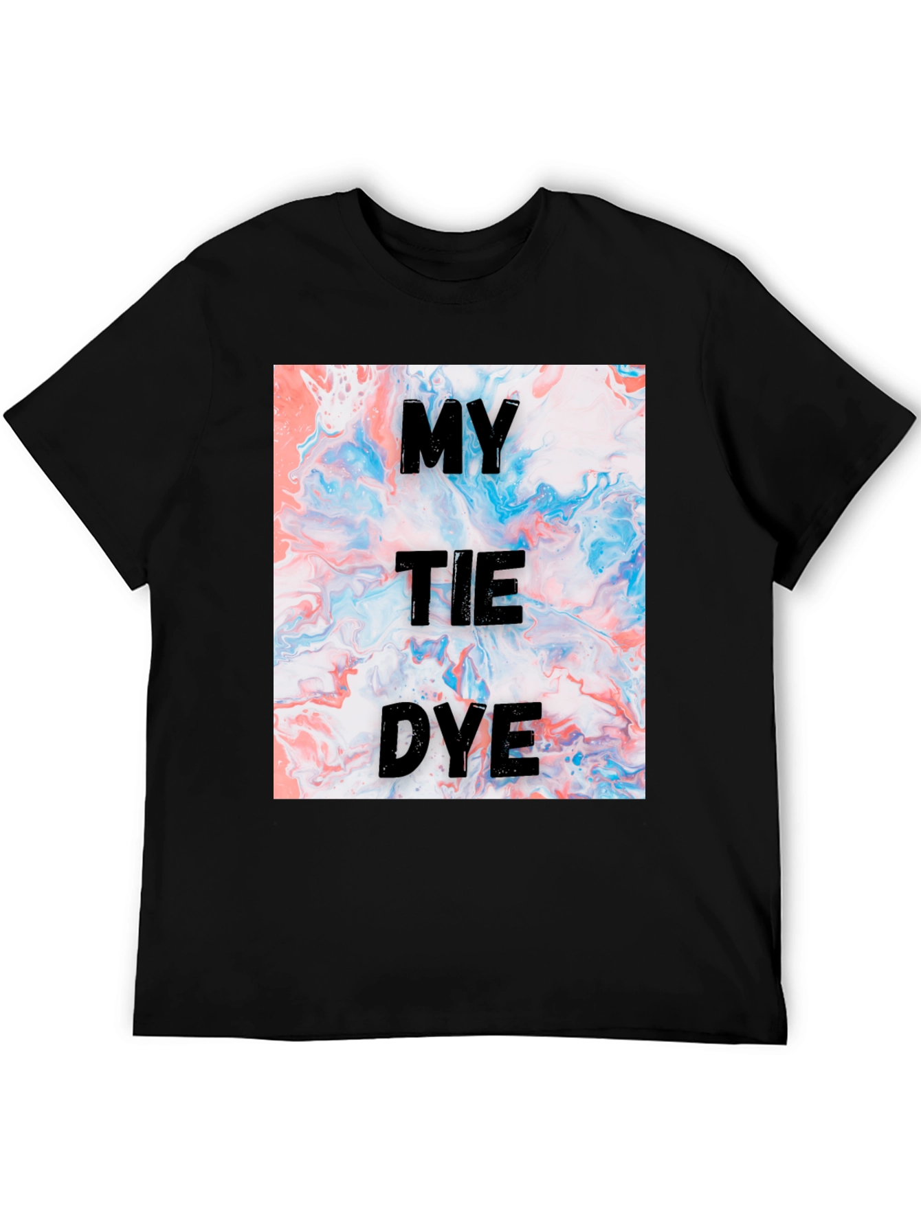Black My Tie Dye Graphic T-Shirt view 5