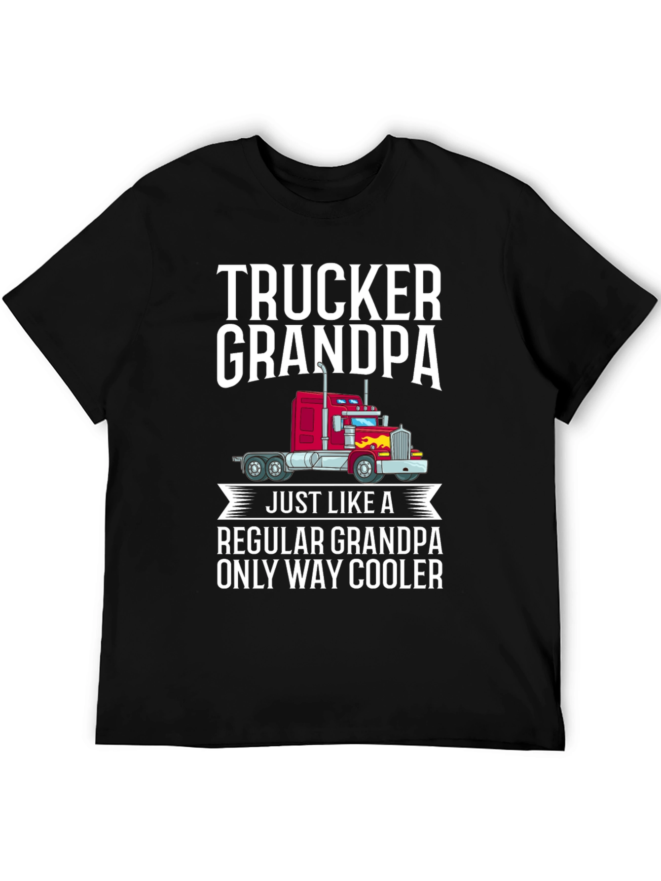 Trucker Grandpa T-Shirt - Cool Grandpa Gift - 5