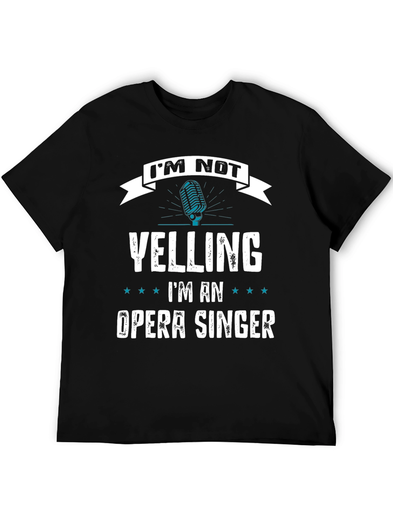 Black Opera Singer T-Shirt - I'm Not Yelling Funny Gift view 5