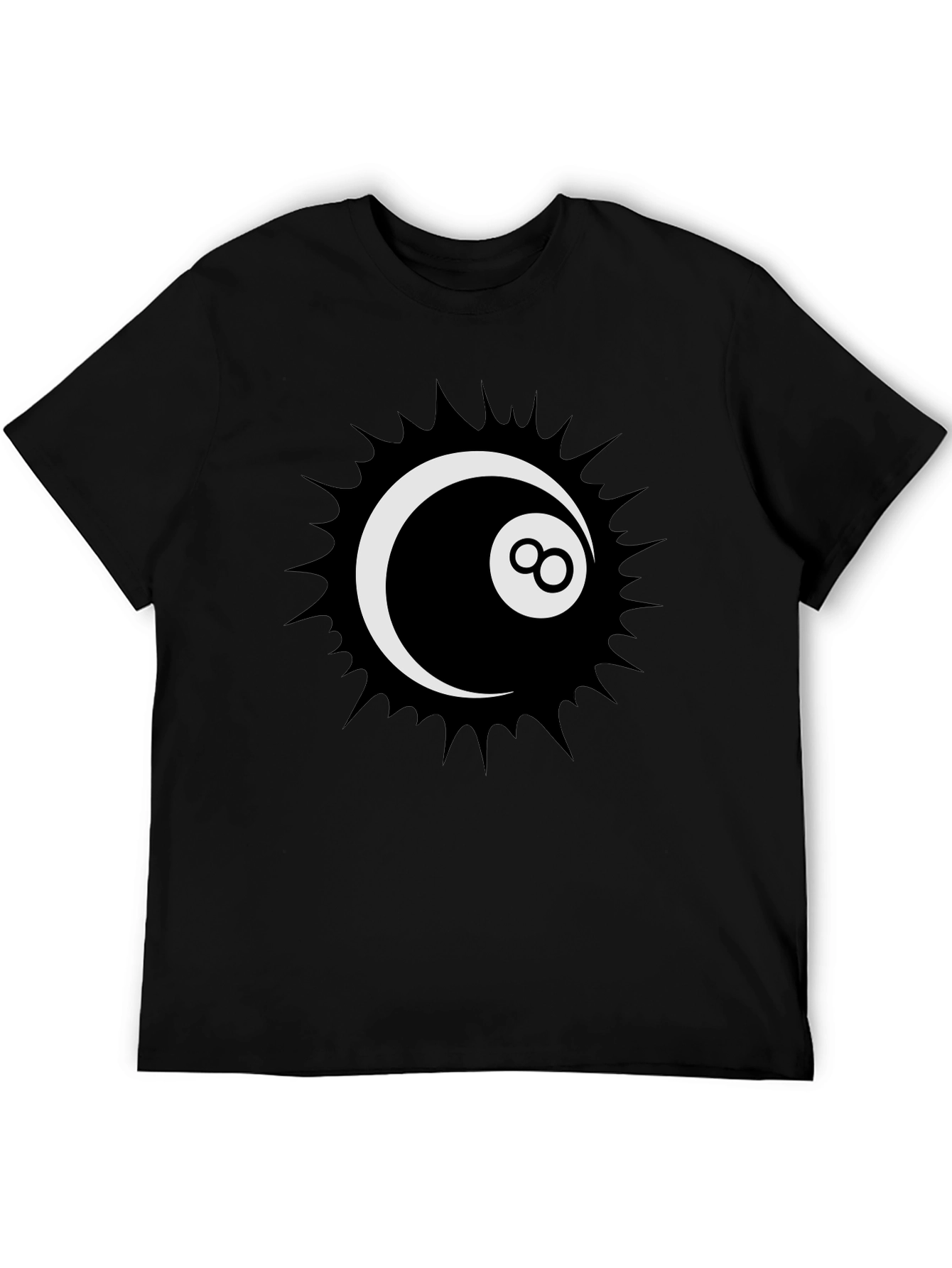 Cool 8-Ball Graphic Tee - Stylish Black T-Shirt - 5
