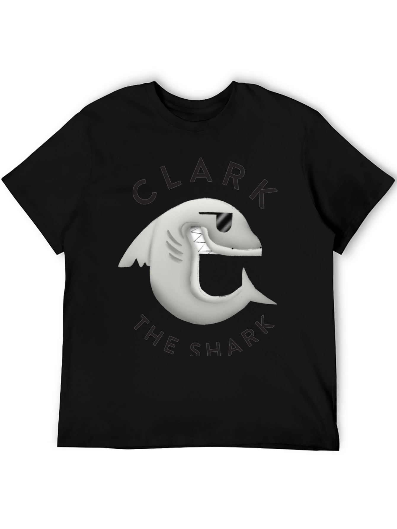 Black Clark the Shark Graphic Tee - Black view 5