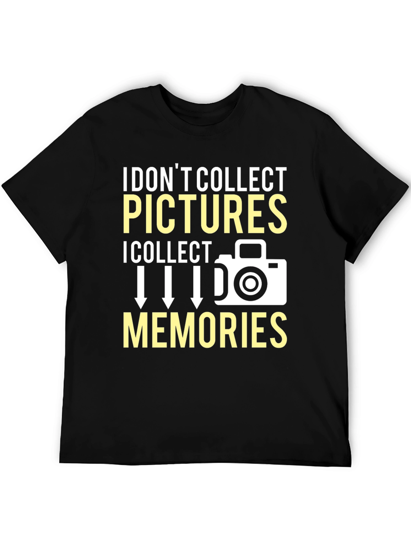 Black I Collect Memories T-Shirt Photography Gift view 5