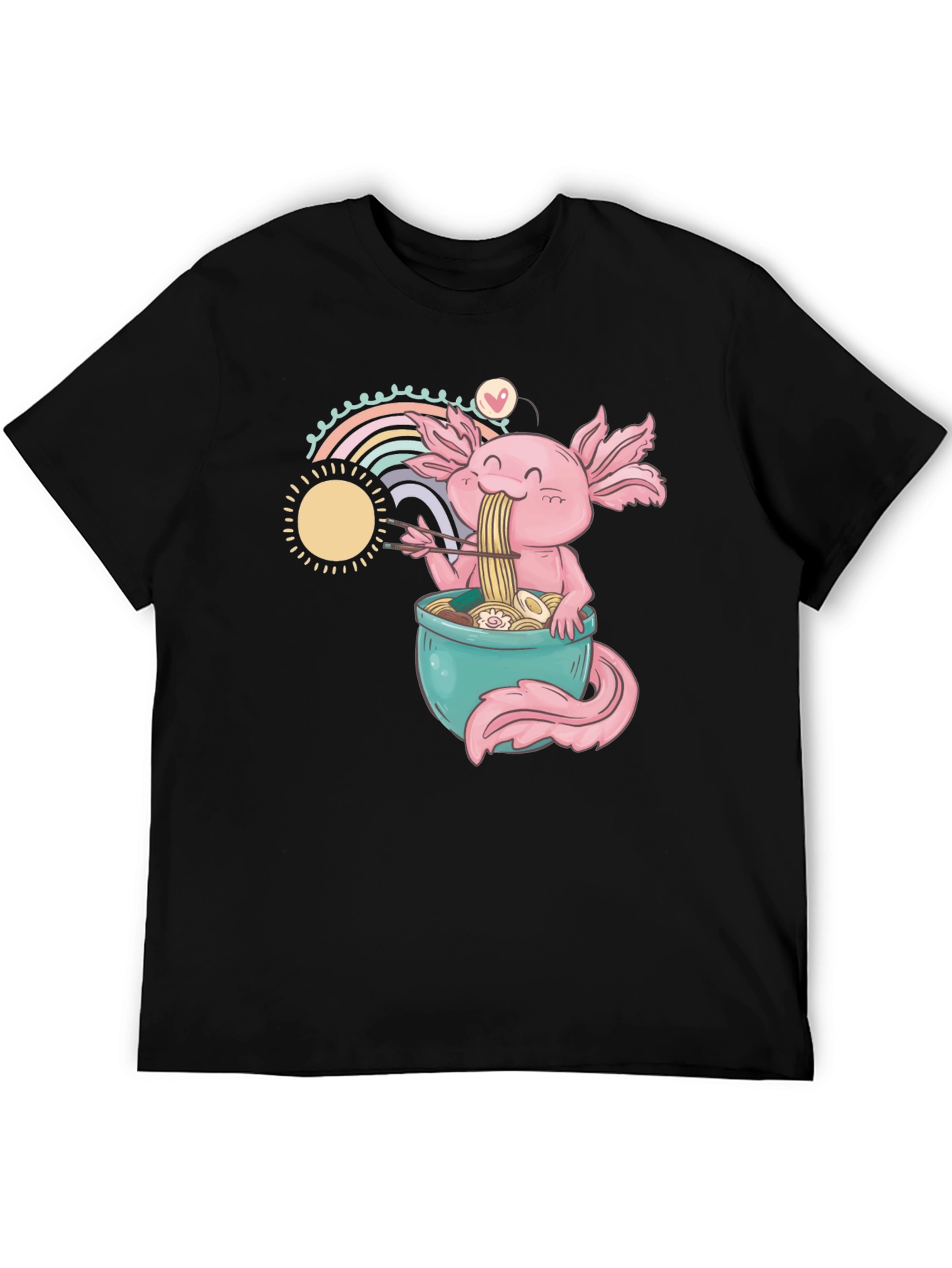 Axolotl Ramen T-Shirt - Cute Anime Design - 5