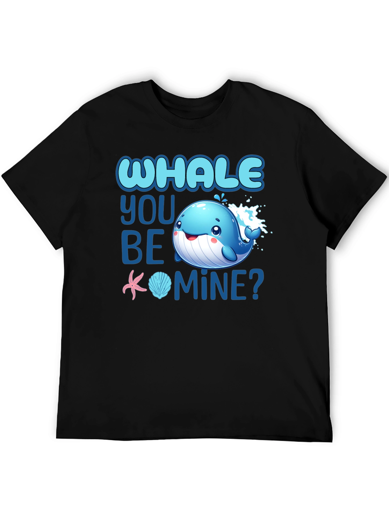 Black Whale You Be Mine? T-Shirt view 5