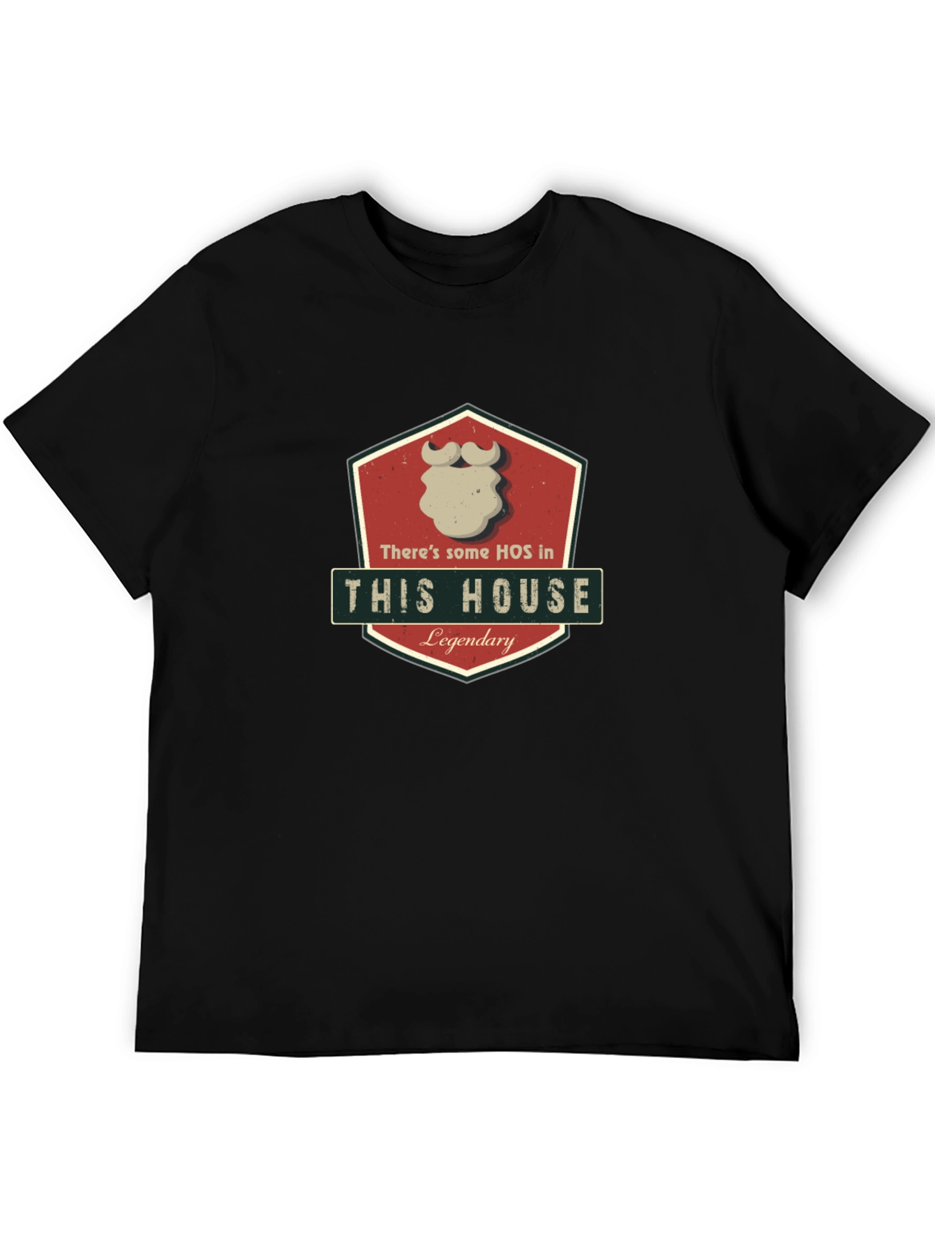 Black There's Some HOS in This House Legendary Graphic T-Shirt view 5