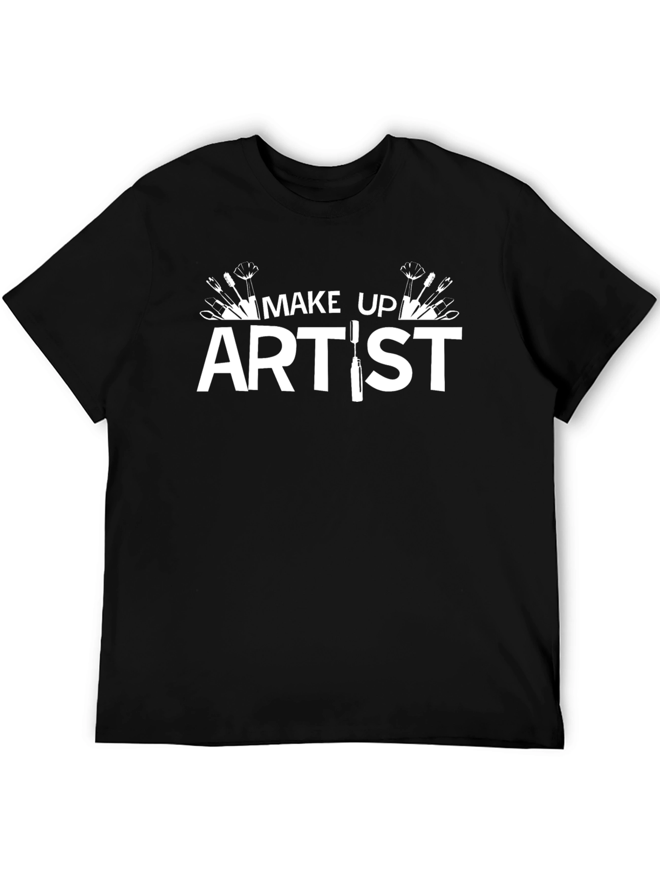 Black Make Up Artist T-Shirt | Creative Job Pride Tee view 5