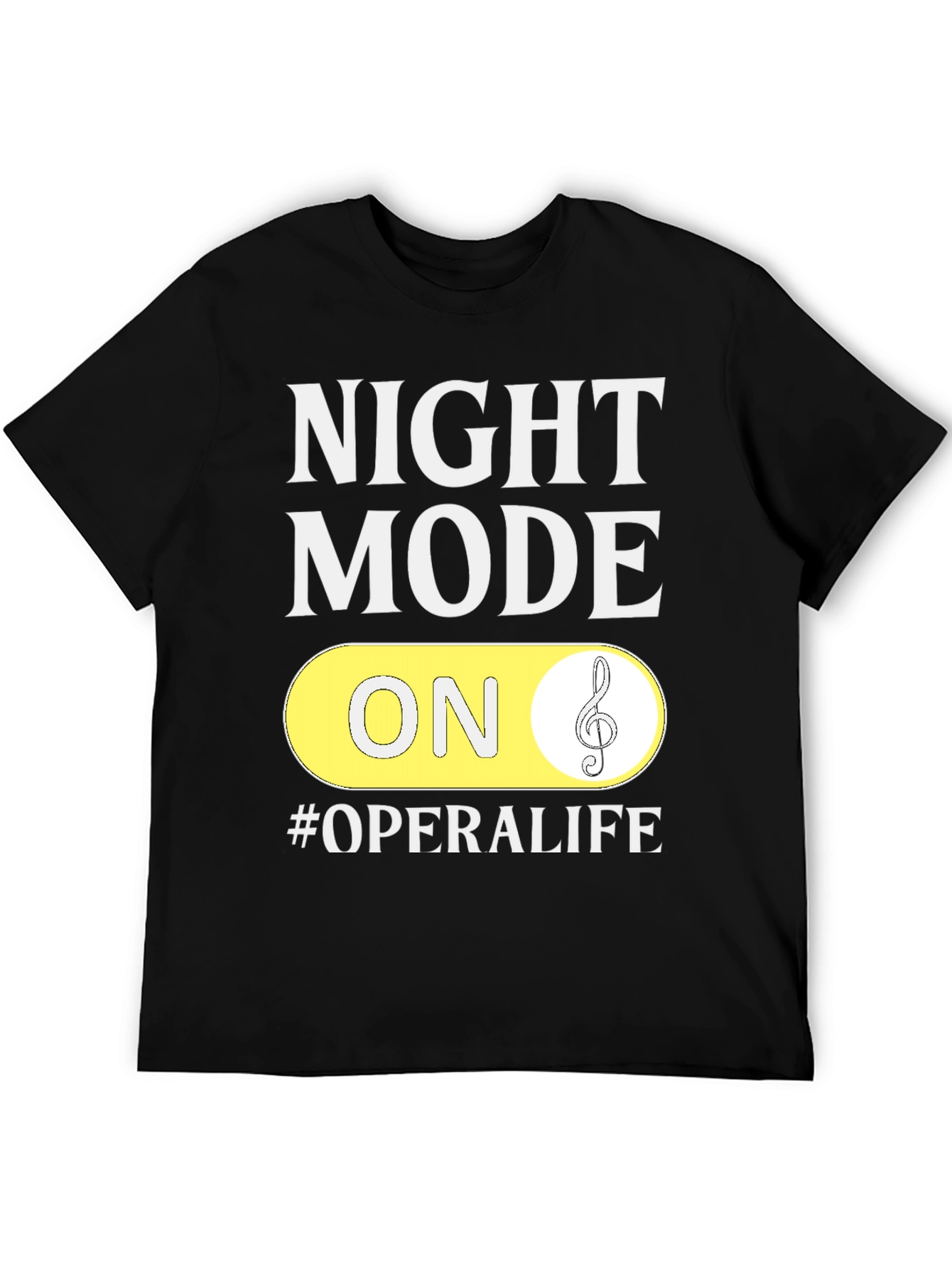 Black Night Mode ON #OPERALIFE T-Shirt view 5