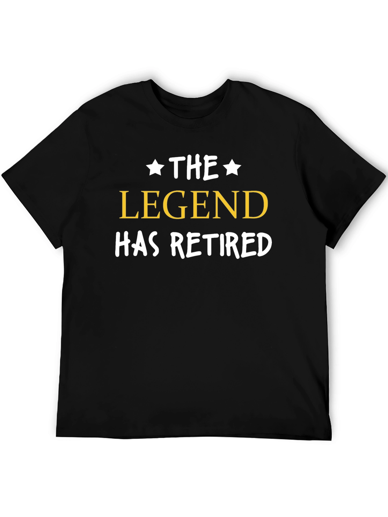 Black The Legend Has Retired Graphic Tee view 5