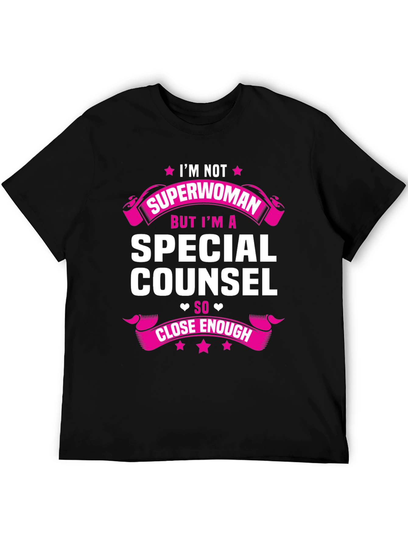Black Special Counsel Funny T-Shirt view 5