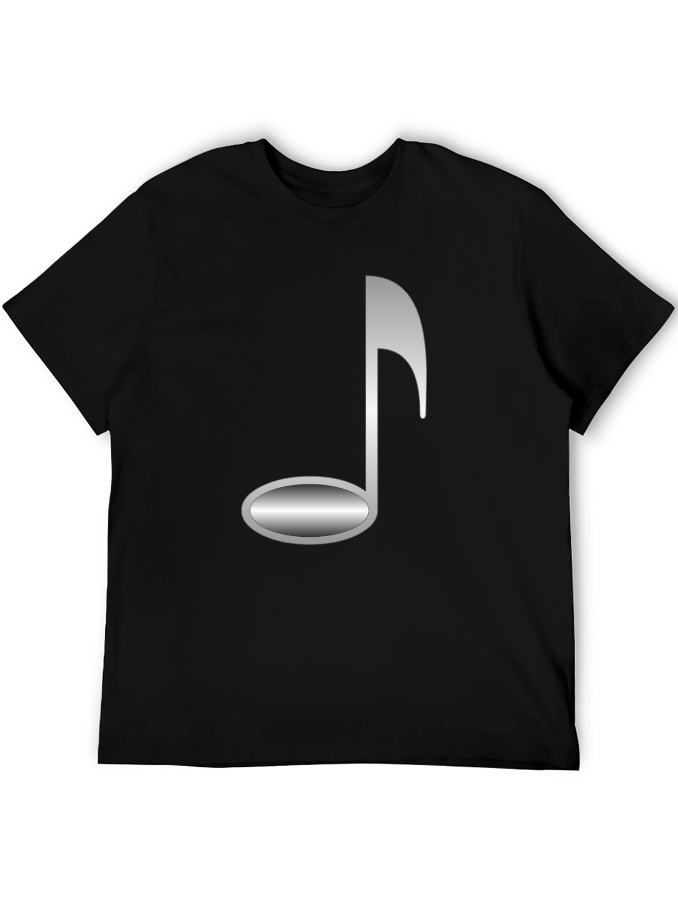 Black Music Note Graphic Tee - Stylish & Unique! view 5