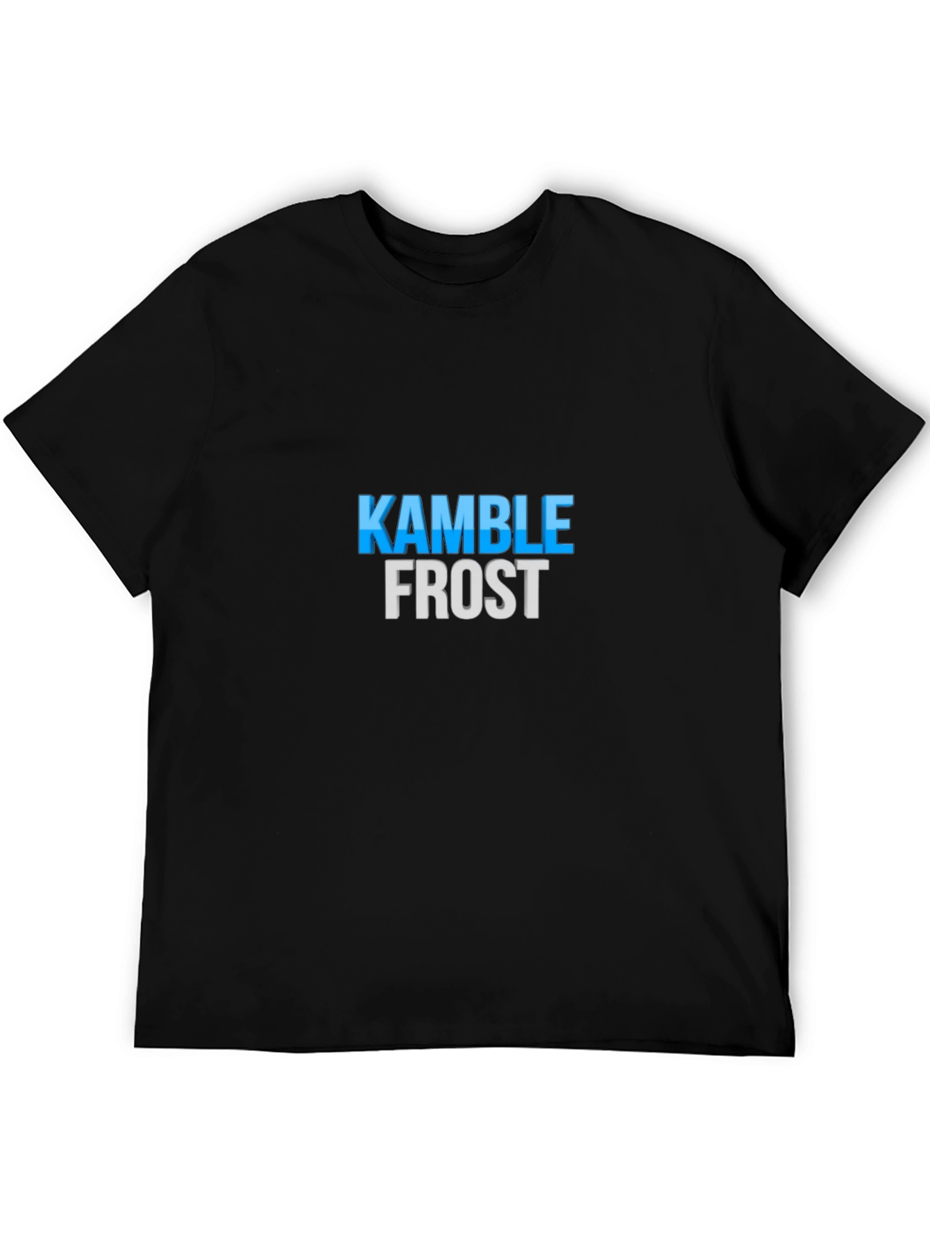 Black Kamble Frost Graphic Tee - Black Cotton Blend Shirt view 5