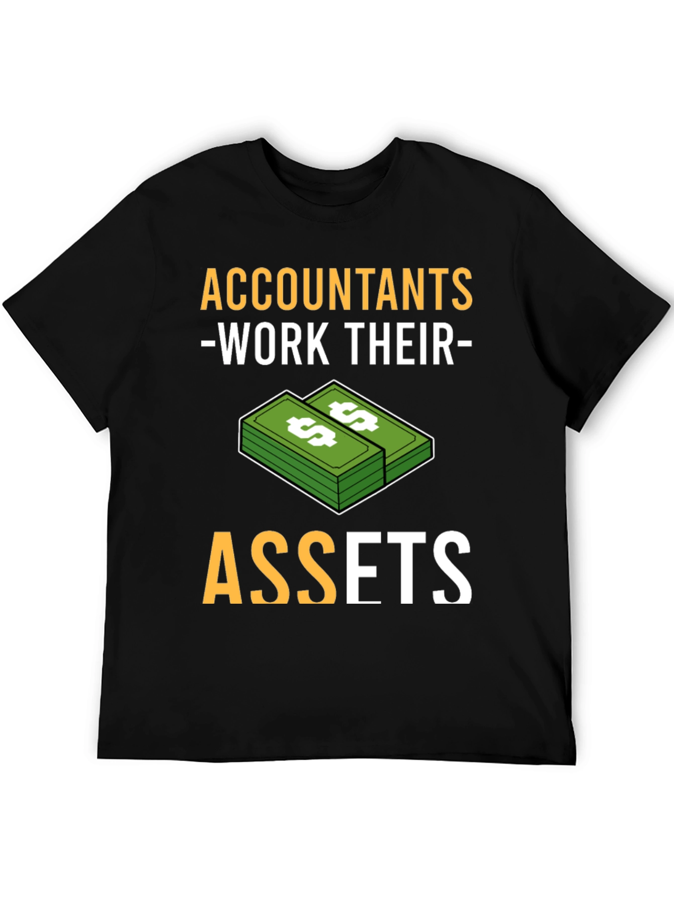 Black Accountants Work Their Assets Graphic T-Shirt view 5
