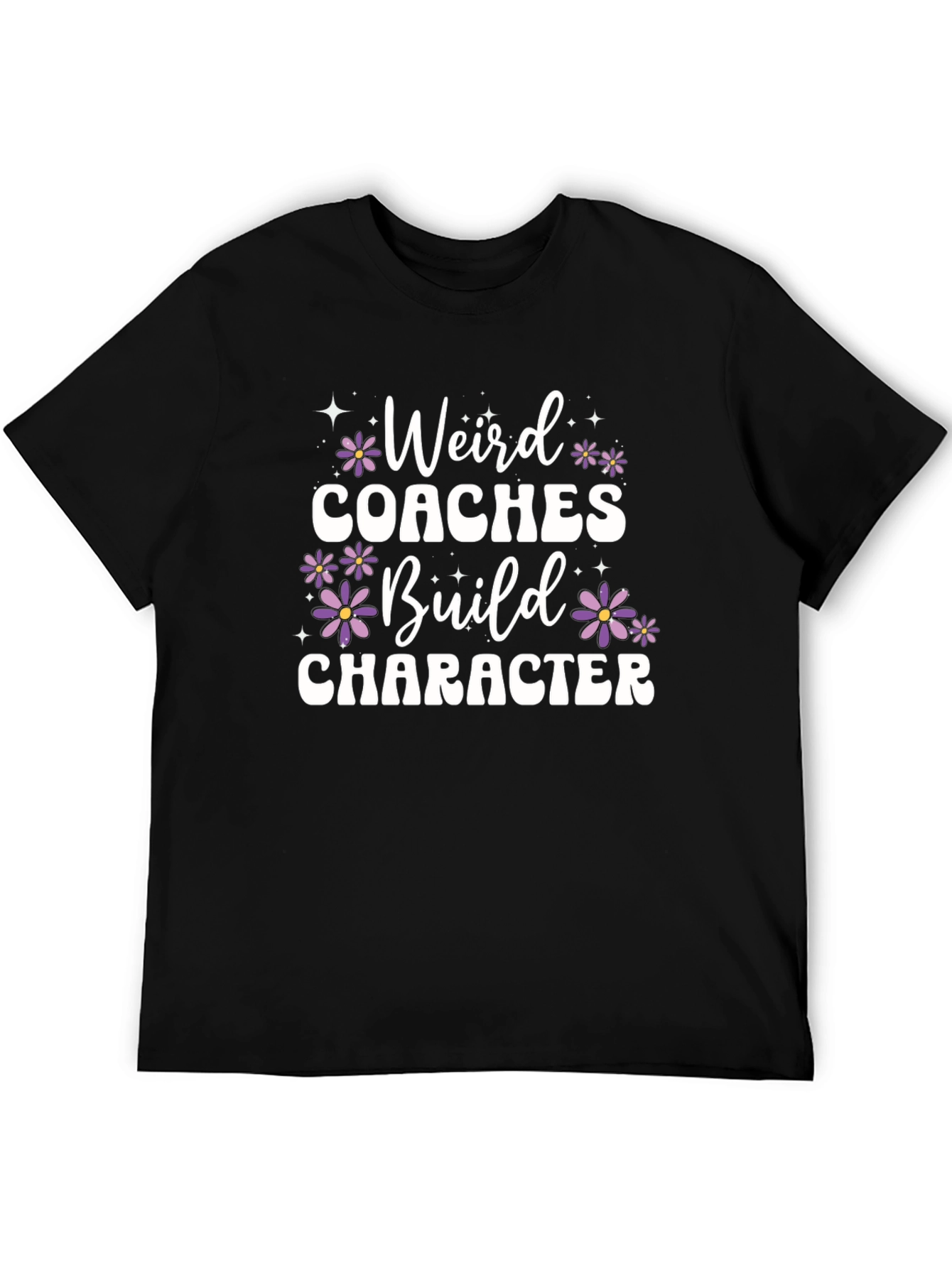 Black Weird Coaches Build Character T-Shirt view 5