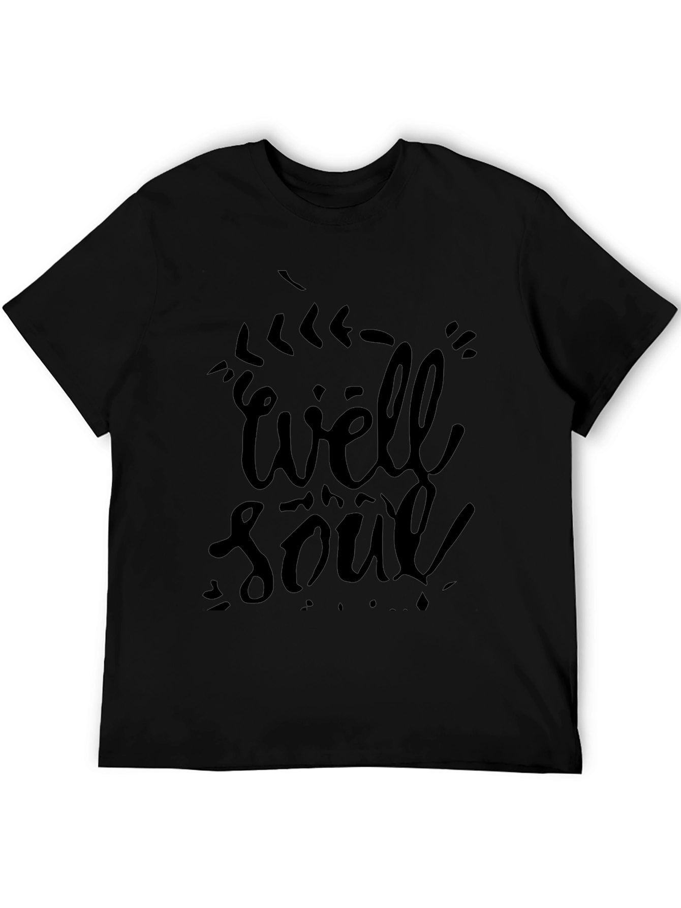 Black Well Soul Black Graphic T-Shirt view 5