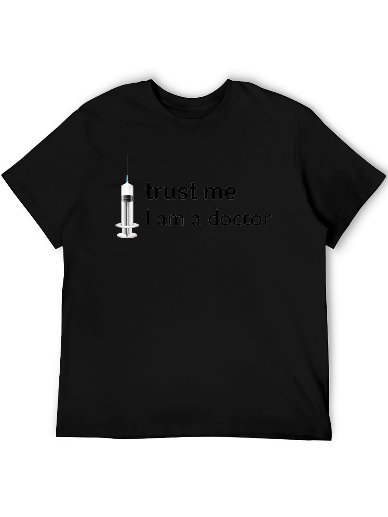 Black Trust Me, I Am a Doctor T-Shirt view 5