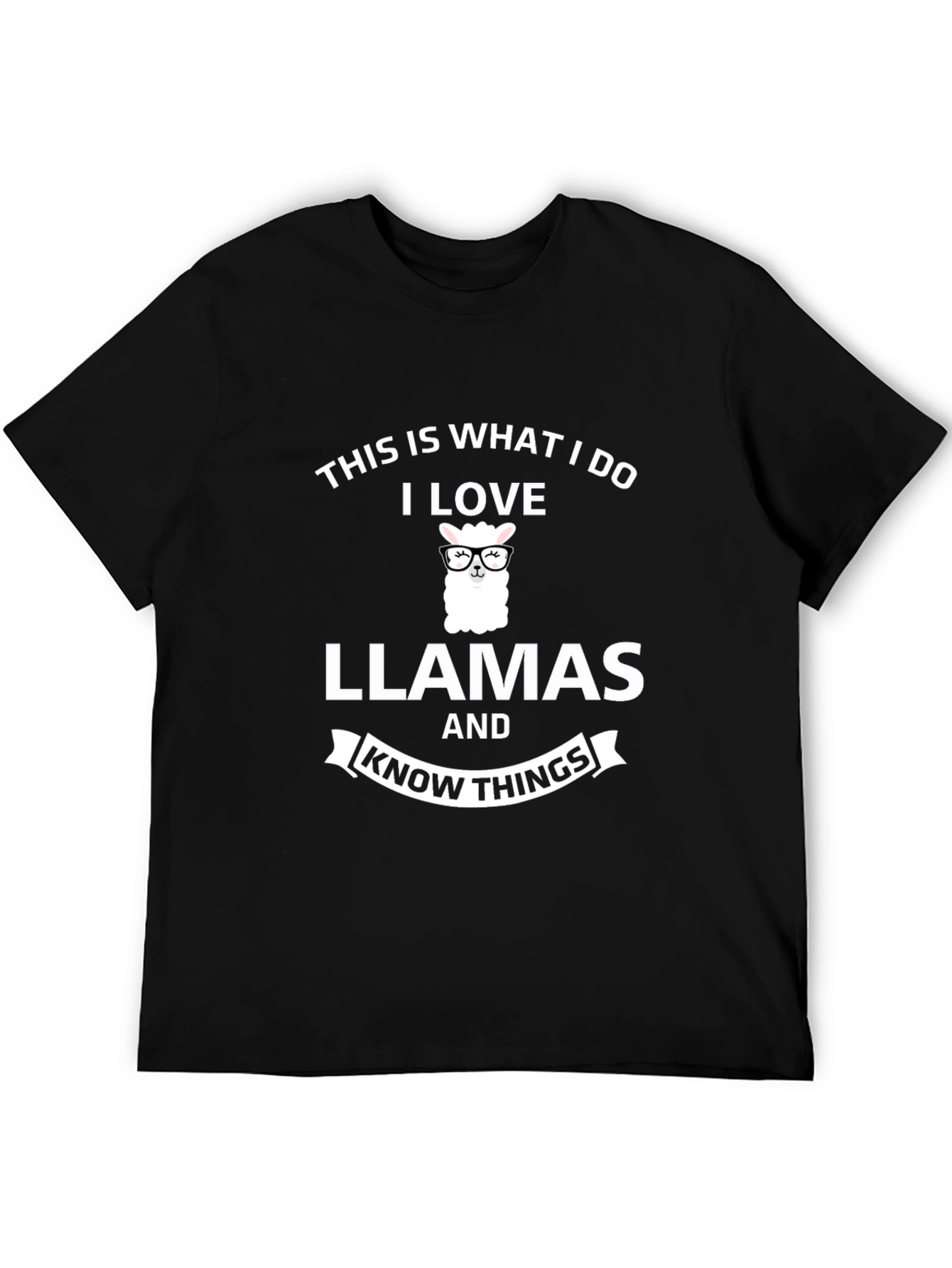 Black Llama Lover Graphic Tee - This is What I Do! view 5