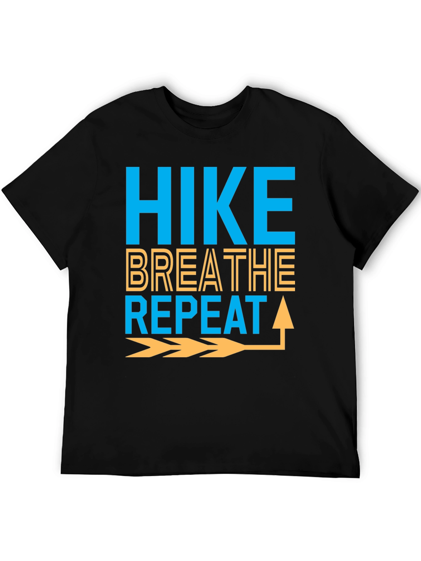 Black Hike Breathe Repeat Graphic Tee - Adventure Ready view 5