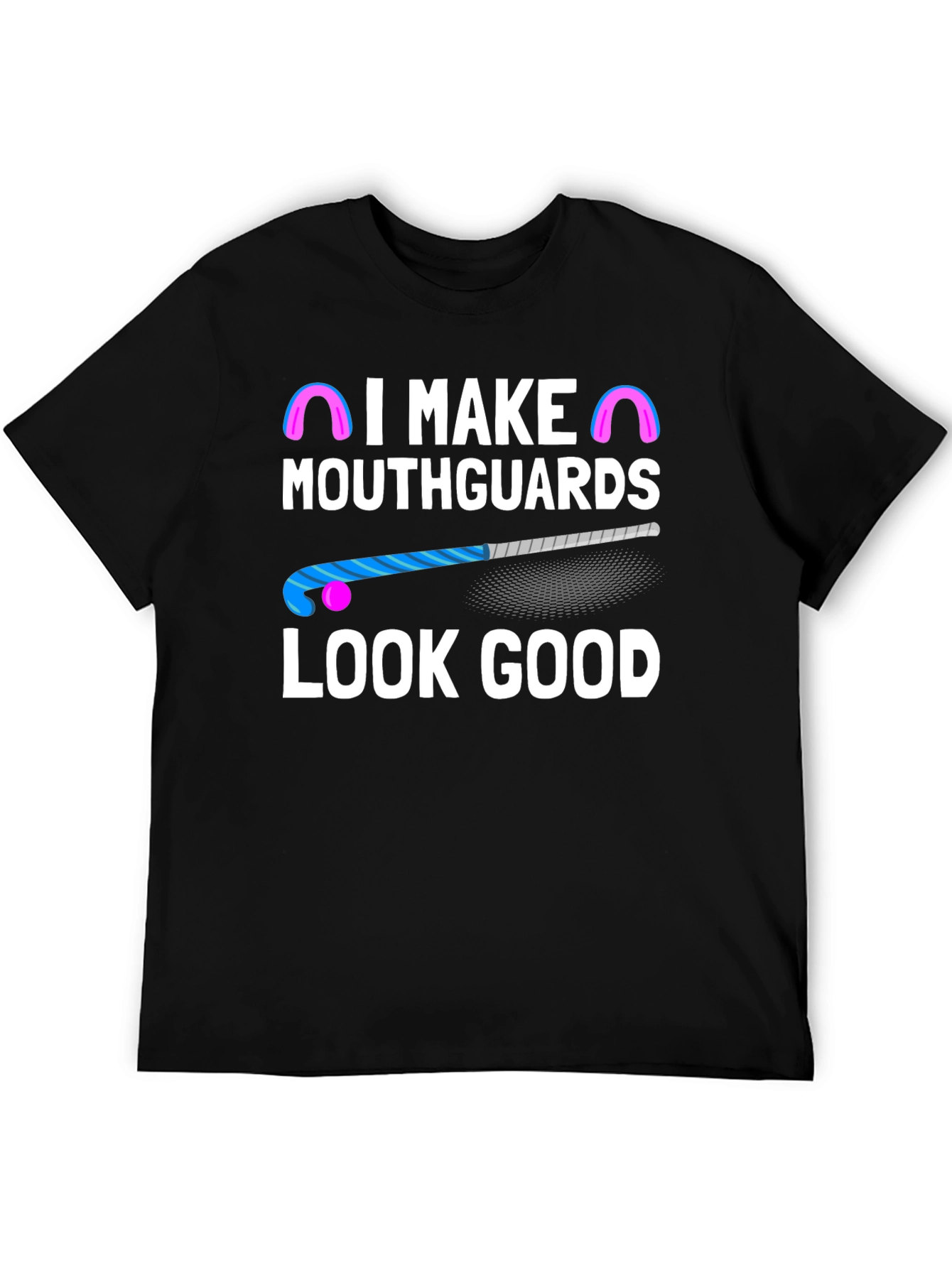Black I Make Mouthguards Look Good Graphic Tee view 5