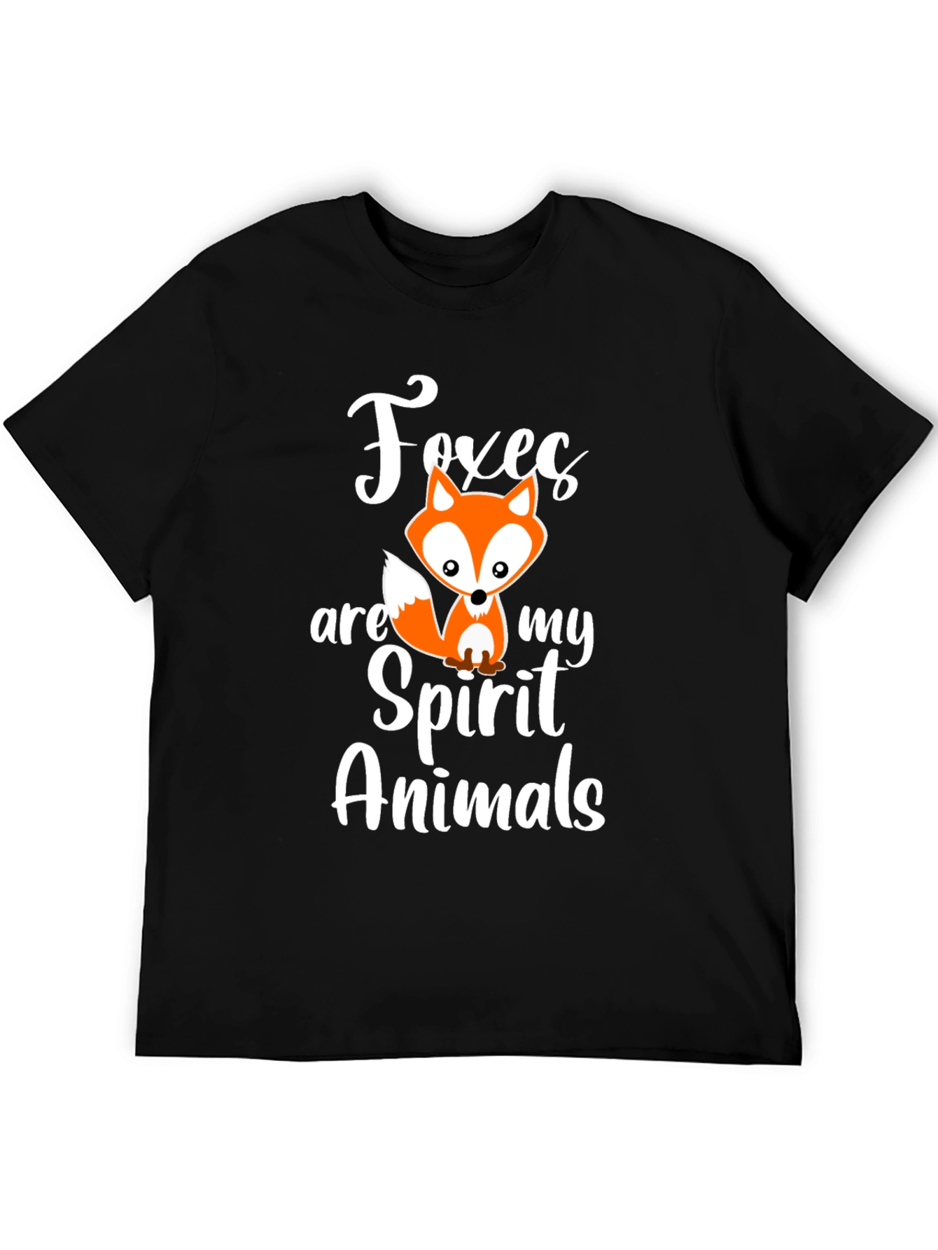 Black Foxes are My Spirit Animals Graphic Tee view 5