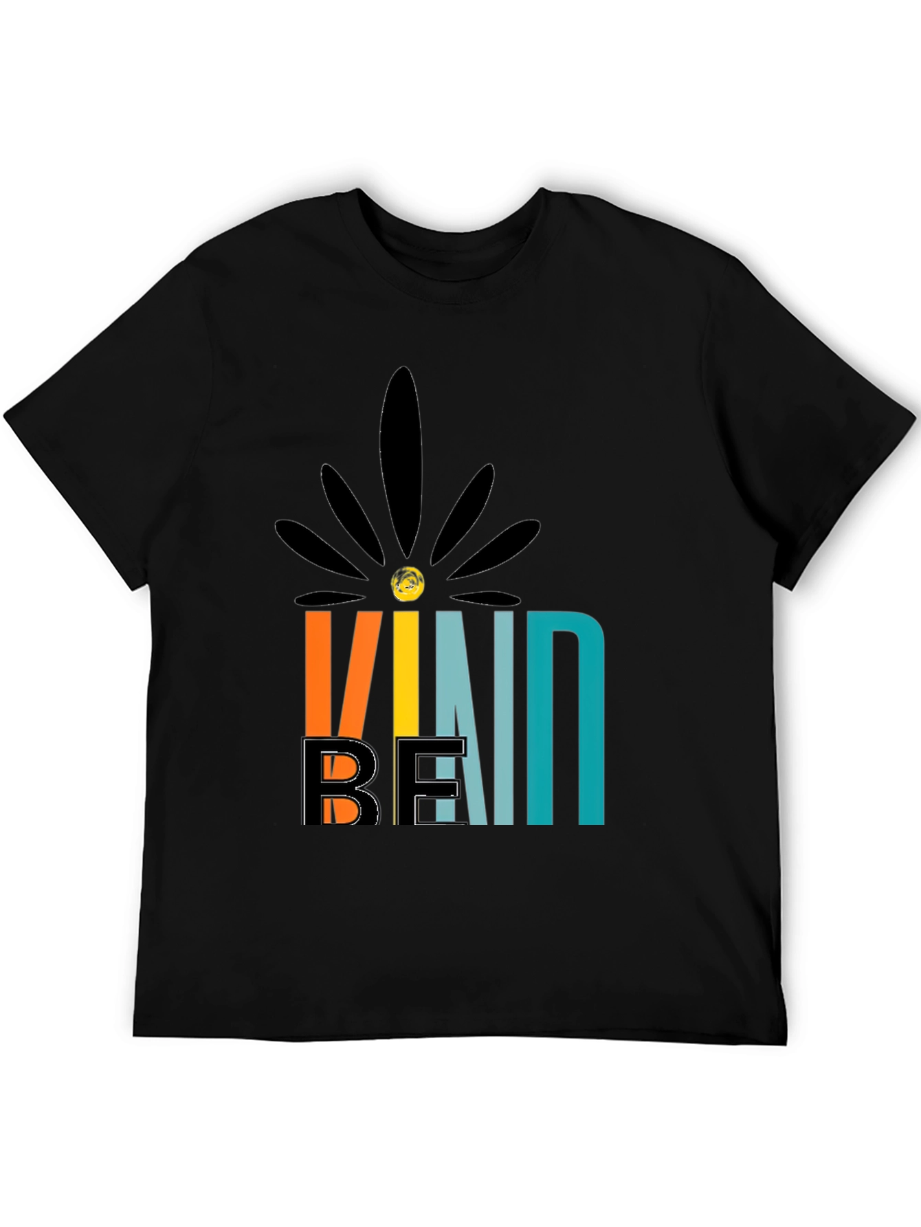 Black Be Kind Graphic Tee - Trendy Comfort view 5