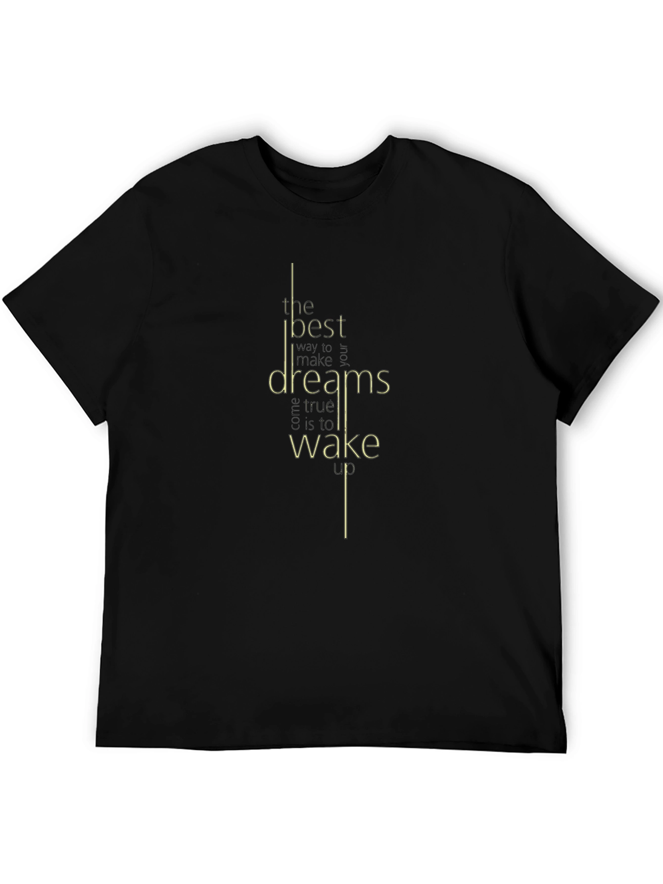 Black Dreamer's Wake - Stylish Black T-Shirt view 5