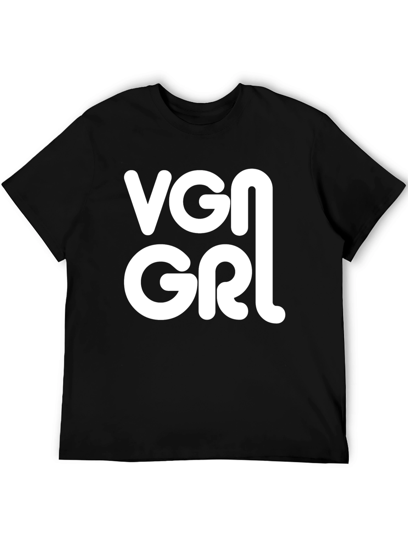 Black VGN GRL T-Shirt - Vegan Style view 5