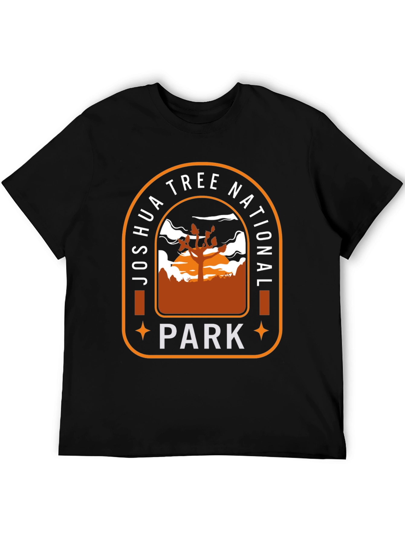 Black Joshua Tree National Park Graphic Tee view 5