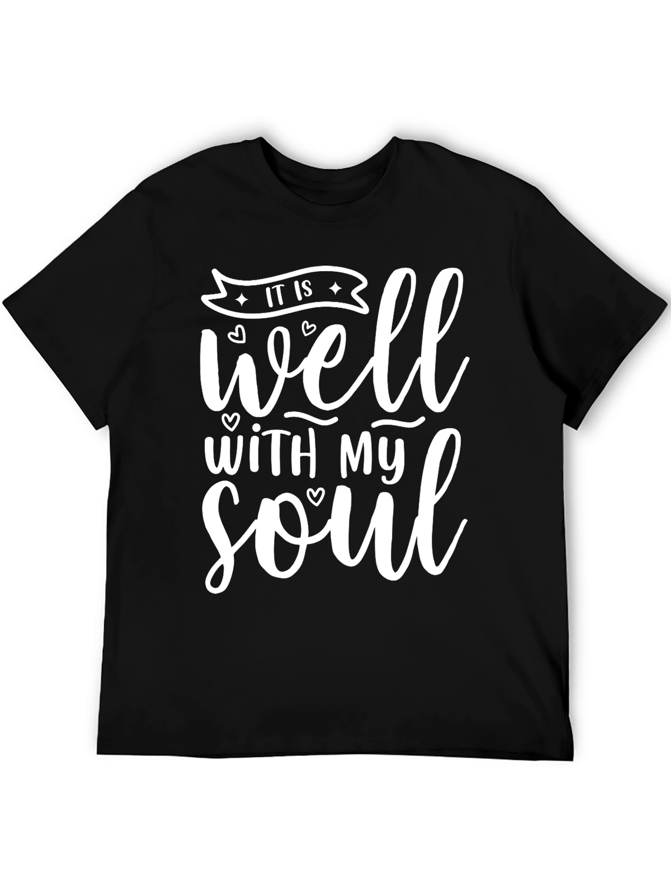 Black It Is Well With My Soul T-Shirt view 5