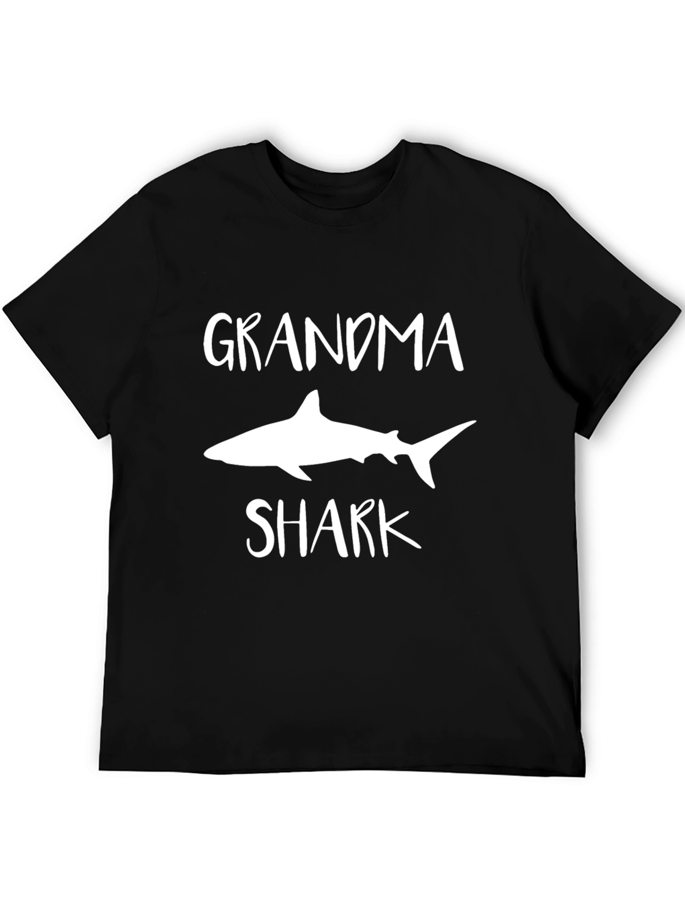 Black Grandma Shark T-Shirt view 5
