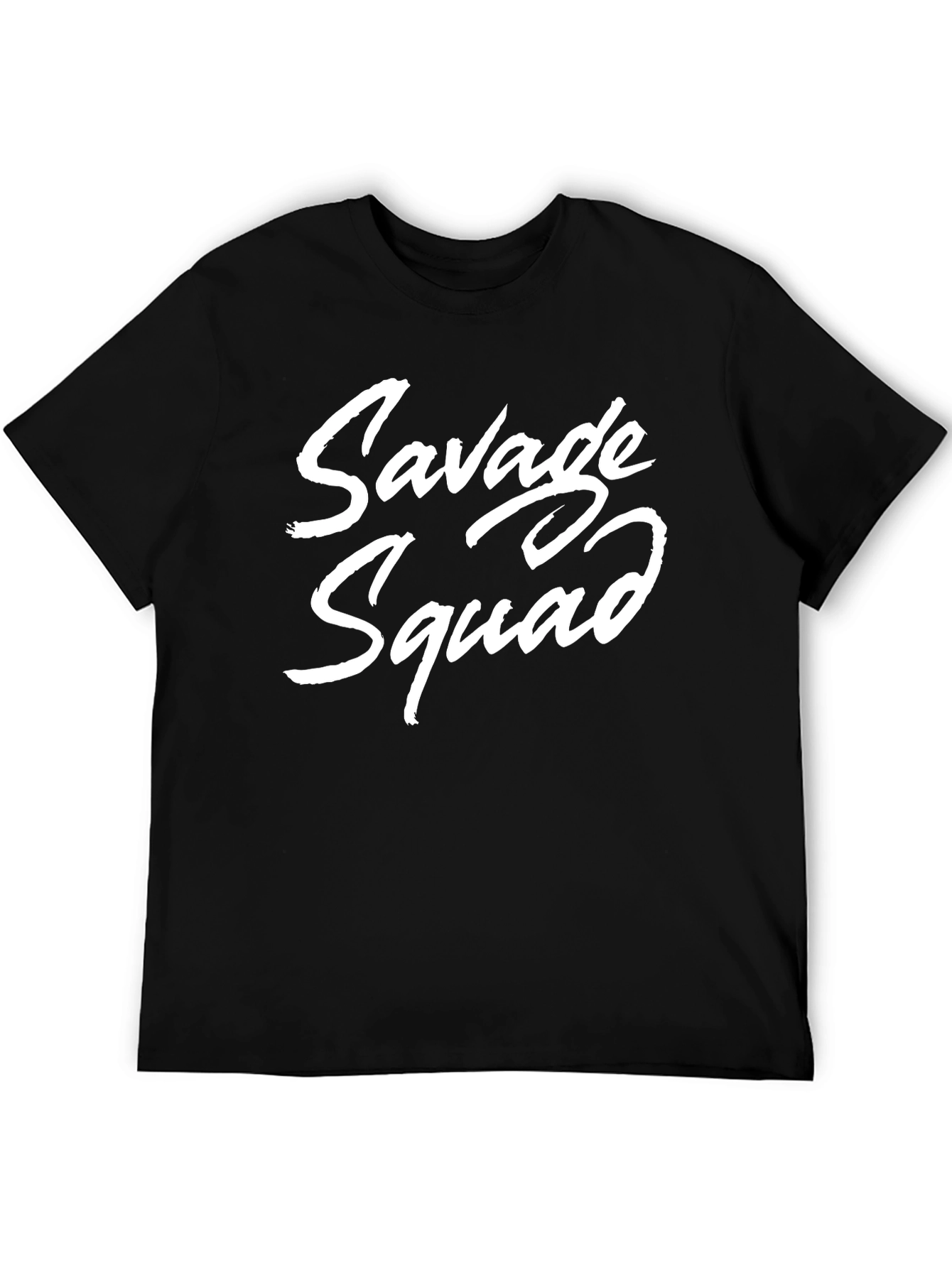 Black Savage Squad Black Crew Neck T-Shirt view 5