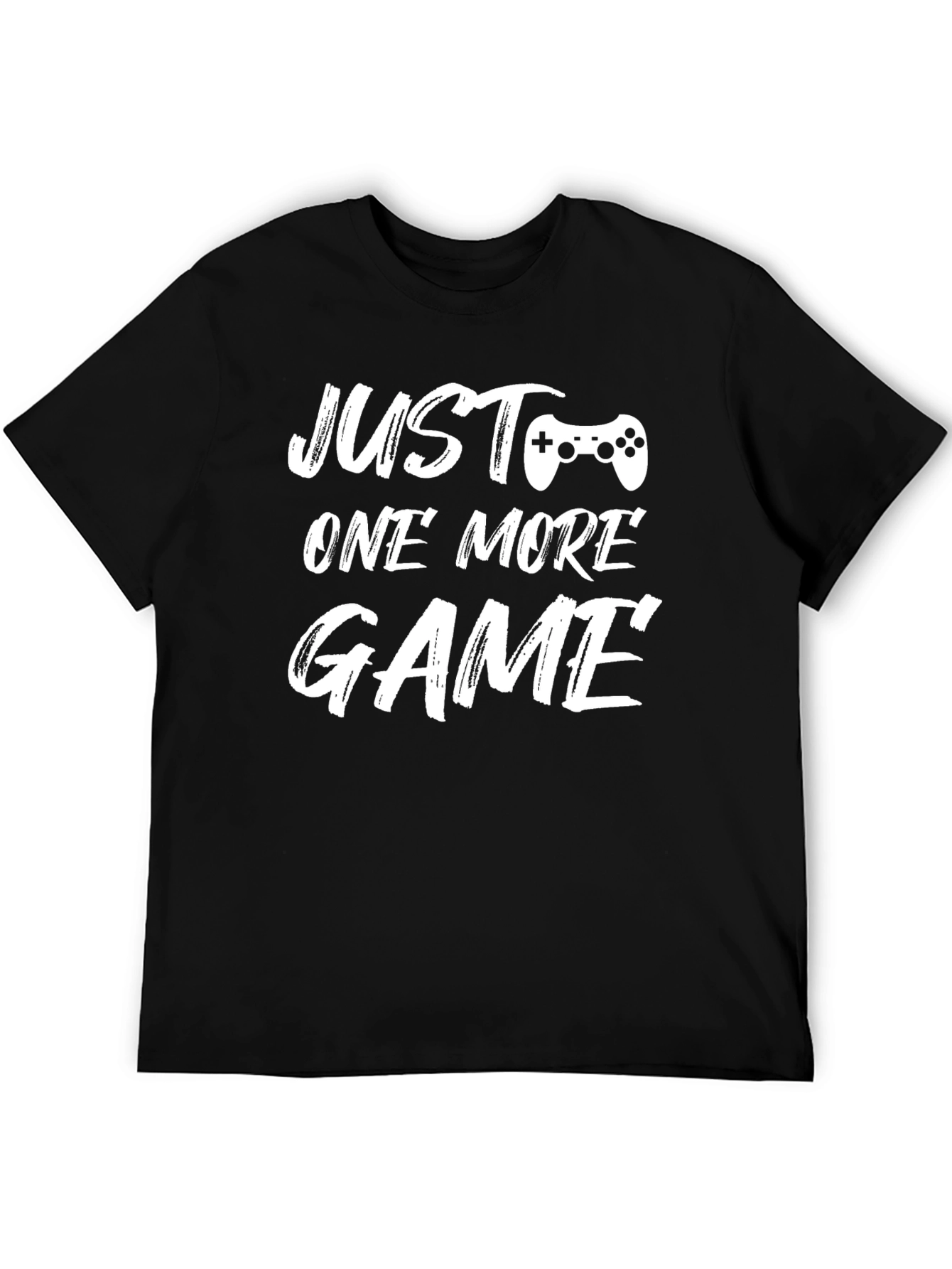 Black Just One More Game T-Shirt view 5