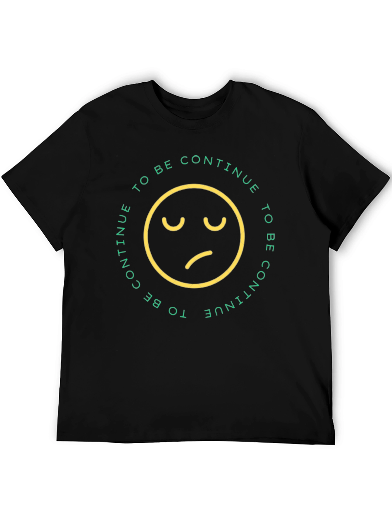Black To Be Continue Graphic Tee - Black Short Sleeve T-Shirt view 5