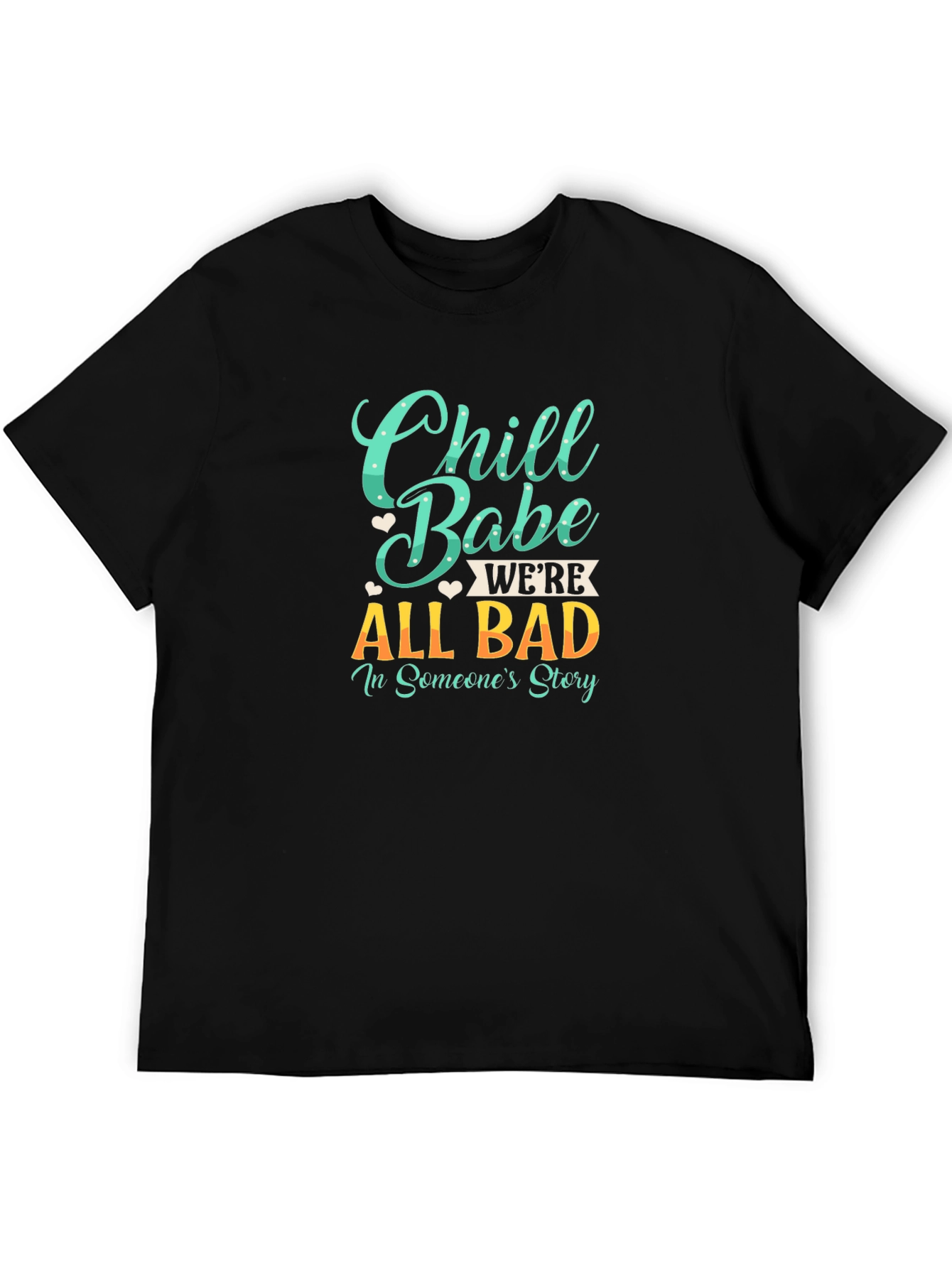 Black Chill Babe Graphic Tee - All Bad Story view 5