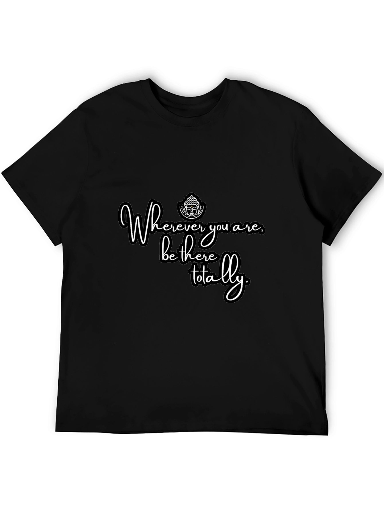 Black Inspirational Graphic Tee - Wherever You Are view 5